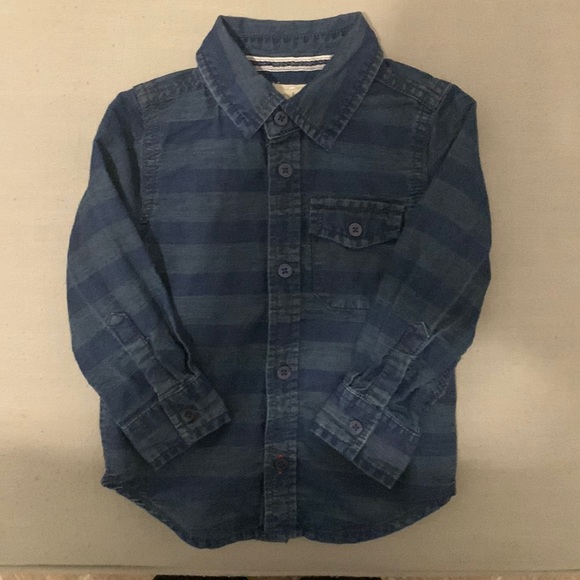 Peek denim button down shirt 12-18m - Picture 1 of 4